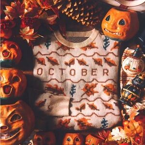 Vintage Leaf Graphic Sweater 🍁